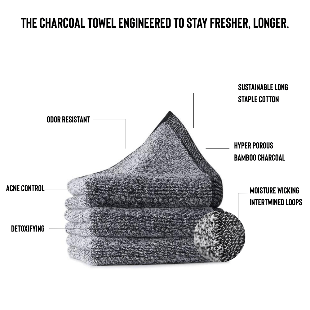 The Charcoal Activated Fitness Towel - Lutava