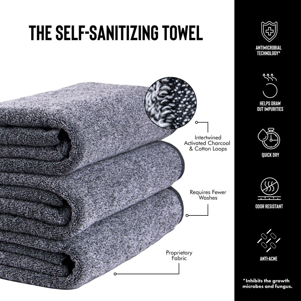 Experience Luxury and Hygiene with Lutava’s Antimicrobial Charcoal Bath Towels - Lutava