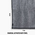 Antimicrobial Car Slip Cover + The Charcoal Bath Towel Bundle - Lutava