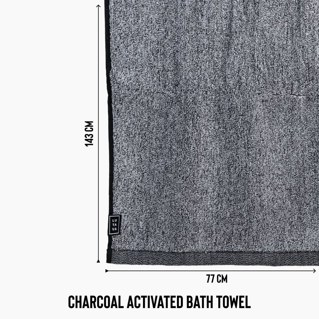 Antimicrobial Car Slip Cover + The Charcoal Bath Towel Bundle - Lutava