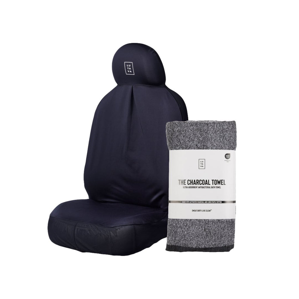 Antimicrobial Car Slip Cover + The Charcoal Towel Bundle - Lutava