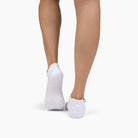 Antimicrobial Grip Sock - White Ankle with Clear Grip - Lutava