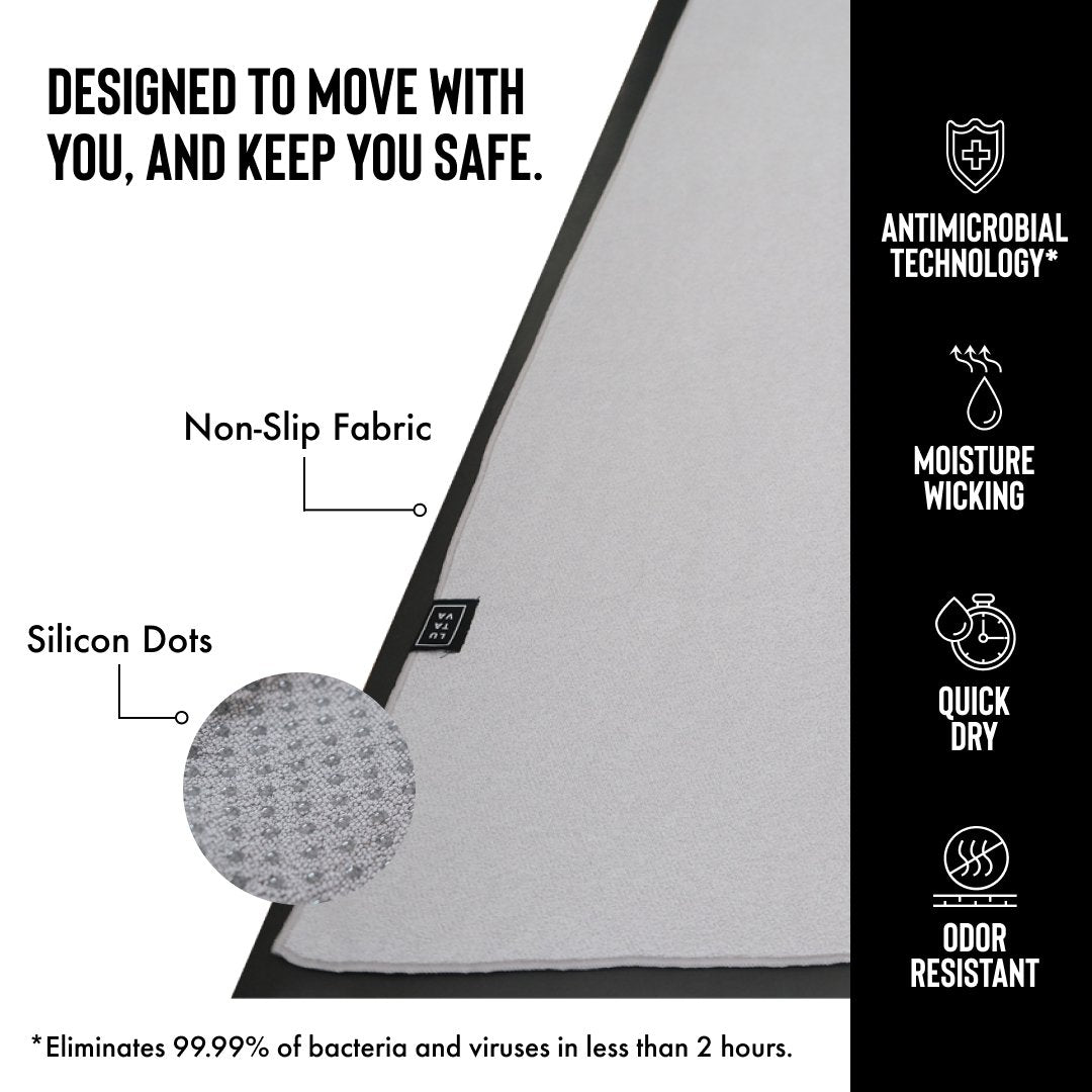 Antimicrobial Non Slip Fitness Towel - Lutava