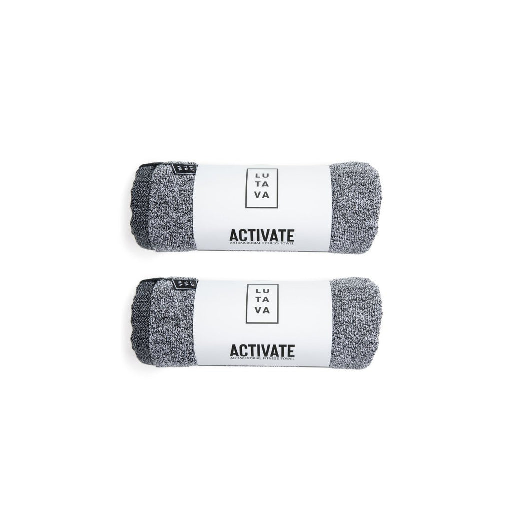 Charcoal Activated Fitness Towel (2 Pack) - Lutava