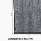 The Charcoal Activated Fitness Towel - Lutava