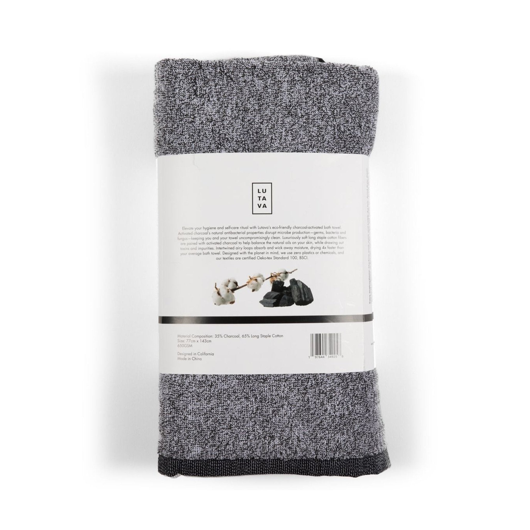The Charcoal Bath Towel - Lutava