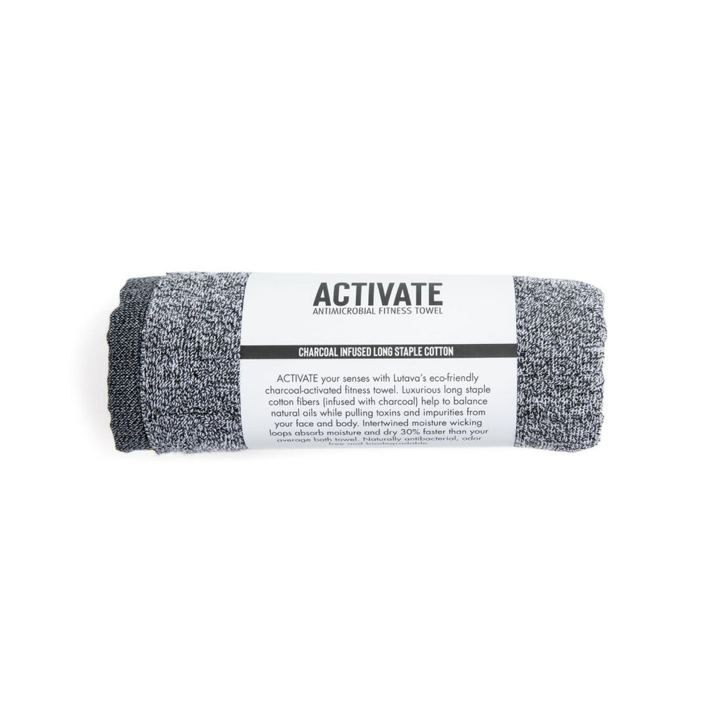 Charcoal Activated Fitness Towel - Lutava